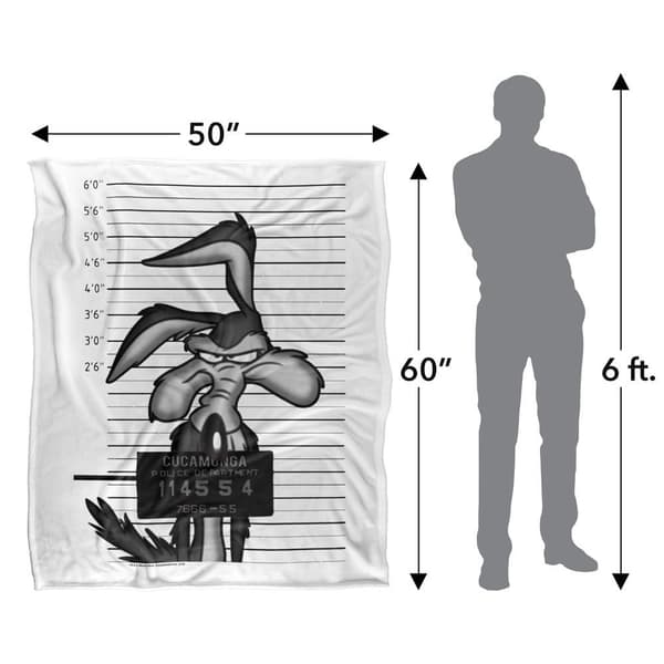 Looney Tunes Wile E Coyote Busted Soft Touch Blanket