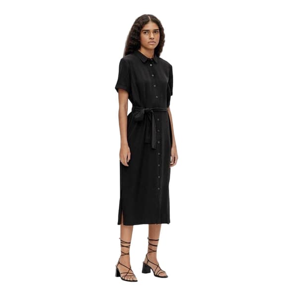 Object Dam/Dam Isabella Lyocell Midi Skjortklänning