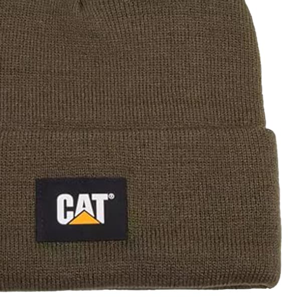 Caterpillar Label Cuffed Beanie