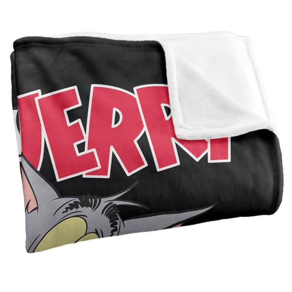 Tom And Jerry Silly Face Soft Touch Blanket