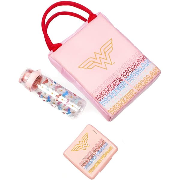 Wonder Woman rektangulär lunchväska set (3-pack)