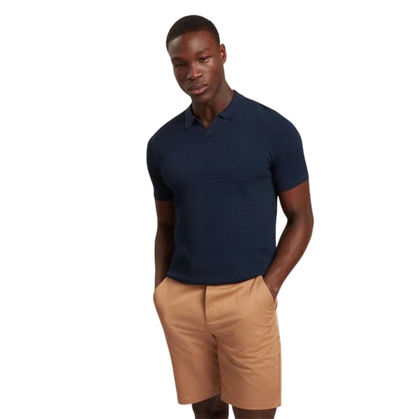 Ted Baker Herr Zig Zag Stickad Pikétröja