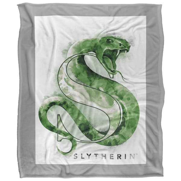 Harry Potter Slytherin Ink Splatter Blanket