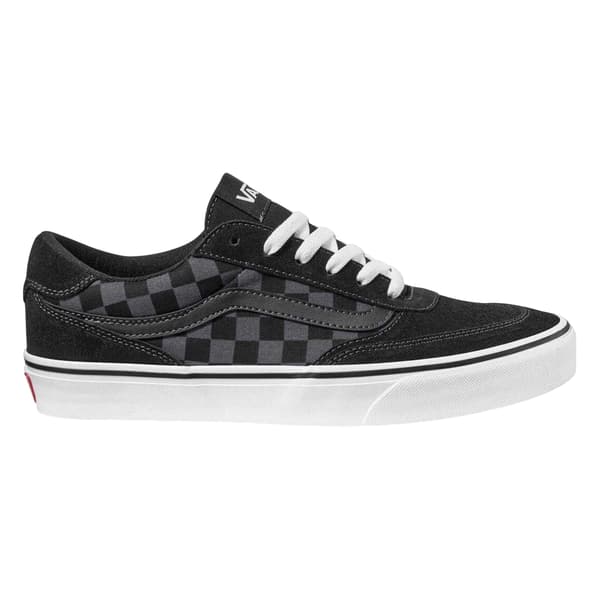 Vans Mens Brooklyn Checkered Suede Low Cut Trainers