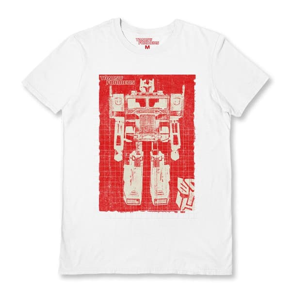 Transformers Unisex Aikuisten Punainen Optimus T-paita