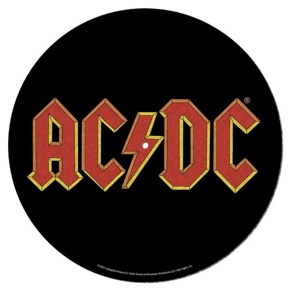 AC/DC Logo Pladespiller Slipmat