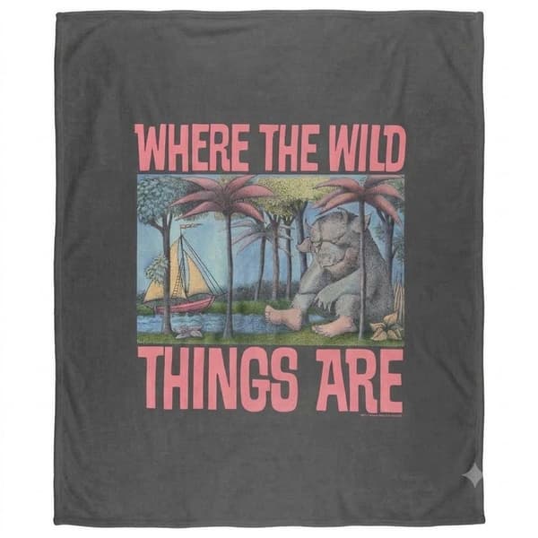 Where The Wild Things Are Silky Throw