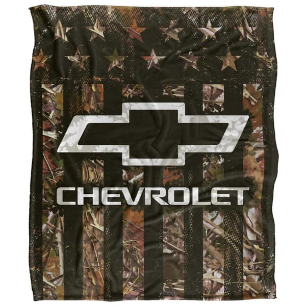 Chevrolet Camo Logo Blanket