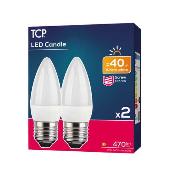 TCP LED Candle Bulb (Pack of 2)