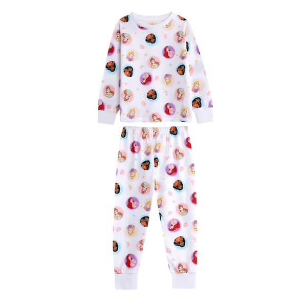 Disney Princess Långärmad Lång Pyjamas Set för Flickor (2-pack)