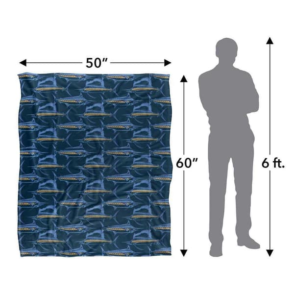 JQ Licensing Silky Billfish Supersoft Blanket
