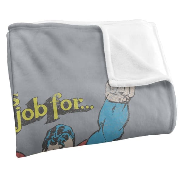 Superman On The Job Soft Touch Blanket