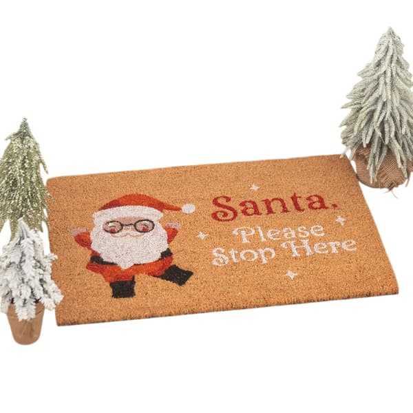 Something Different Santa Stop Here Dörrmatta
