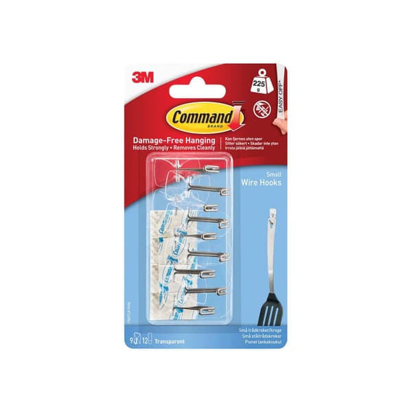 Command Clear Wire Hooks Value Pack (pakke 9)