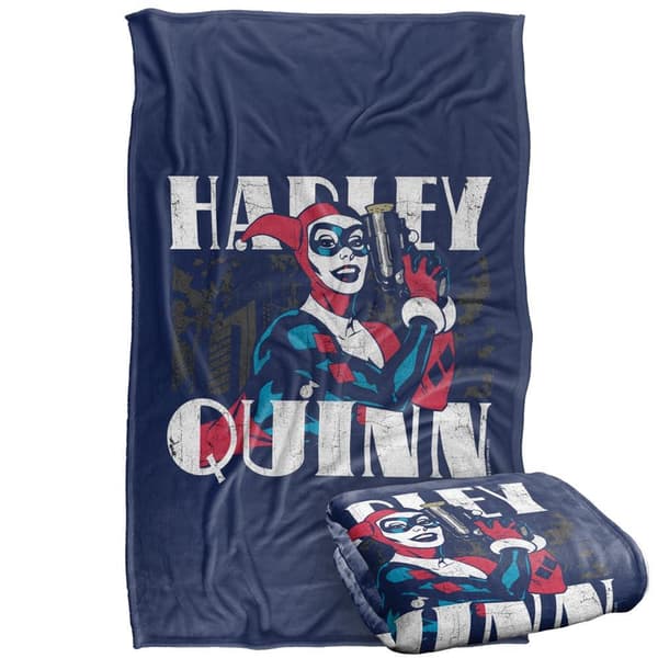 Batman Harley Quinn Bold Blanket