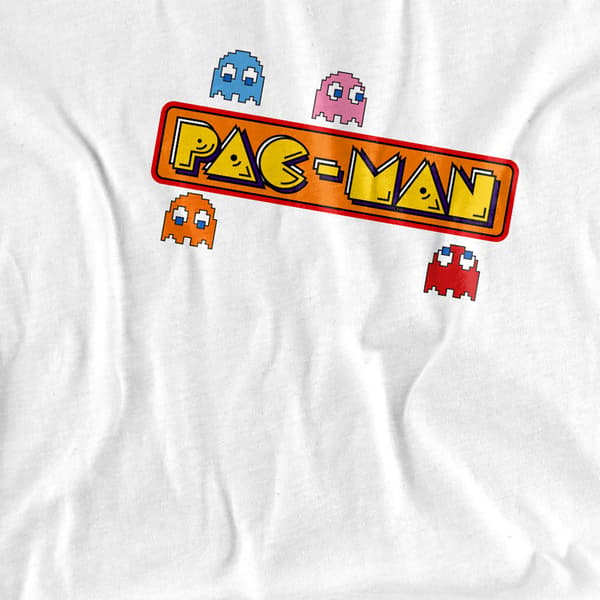 Pac-Man Miesten Box Logo T-paita