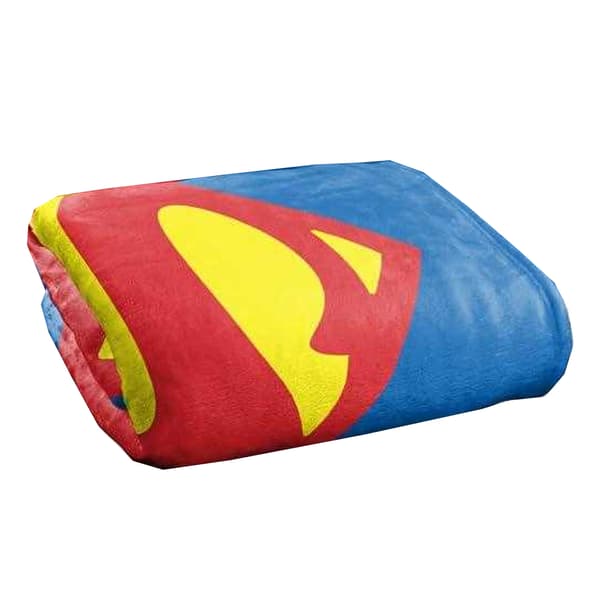 Superman 1952 Shield Polyester Soft Touch Blanket