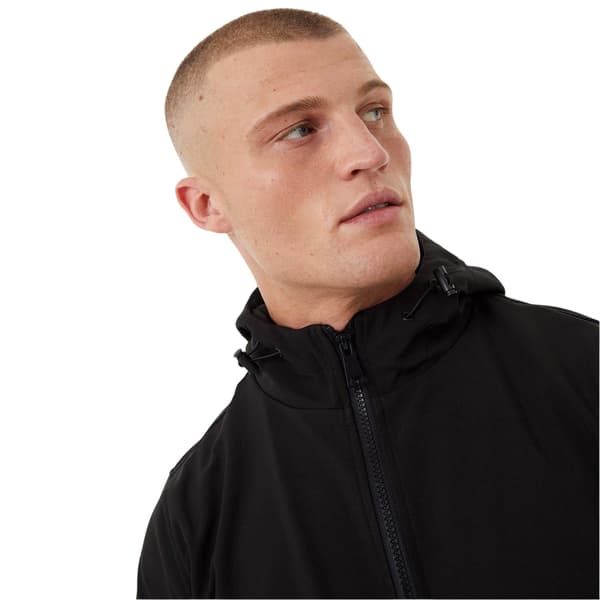 Everlast Mens Plain Hooded Soft Shell Jacket