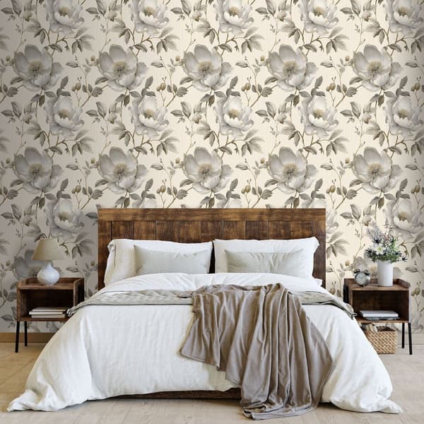 Muriva Alethia Blommig Texturerad Tapet