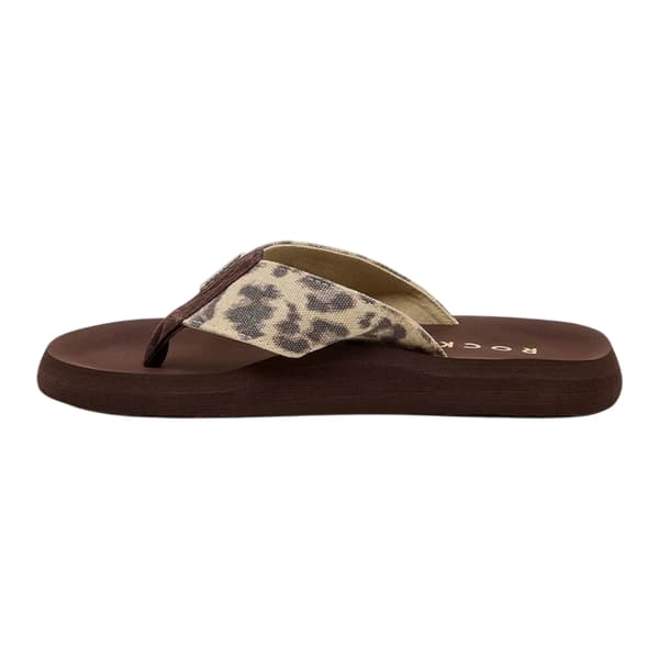 Rocket Dog Dam/Dam Adios Leopardmönstrade Flip-Flops