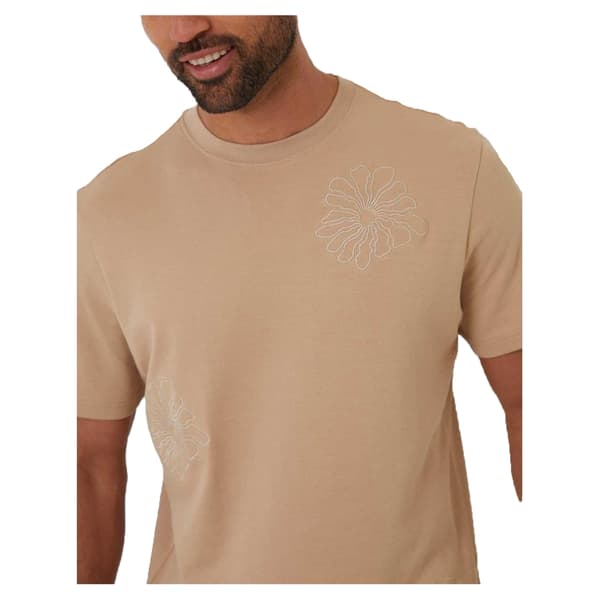Threadbare Herr Broderad Blommig Regular T-shirt