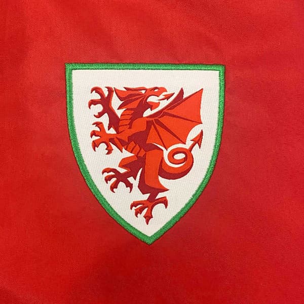 Wales Cymru Herr Crest Raglan Vindjacka