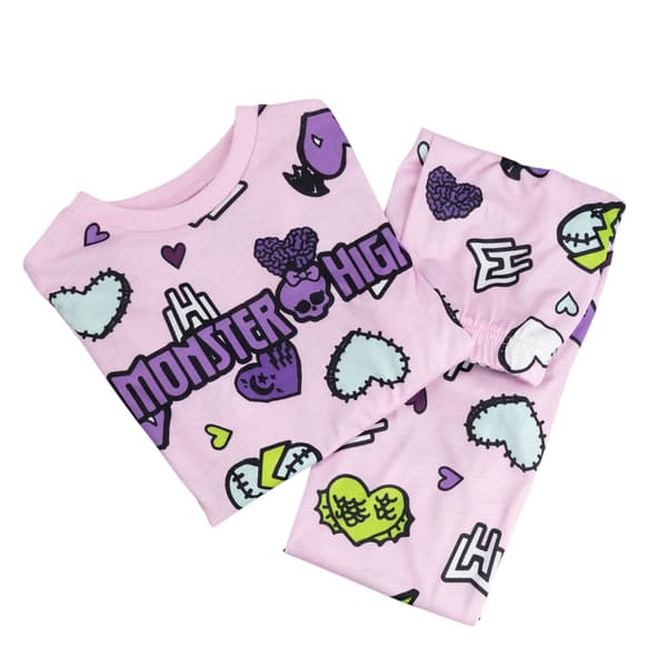 Monster High Långärmad Lång Pyjamas för Flickor (3-pack)