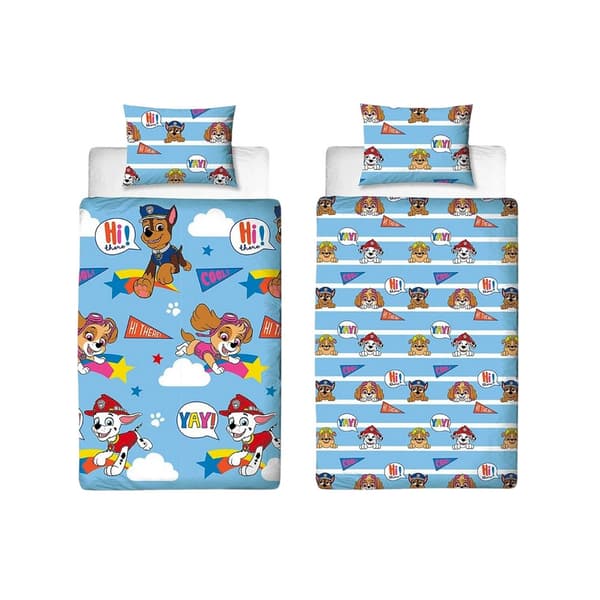 Paw Patrol Cool Vändbart Påslakanset