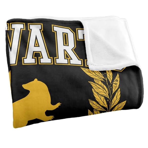 Harry Potter Hogwarts Hufflepuff Leaves Blanket