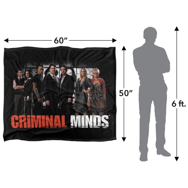 Criminal Minds The Brain Trust Silky Supersoft Blanket