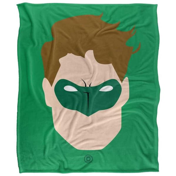 Green Lantern Large Face Soft Touch Blanket