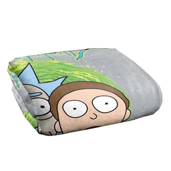 Rick And Morty Floating Heads Soft Touch Blanket