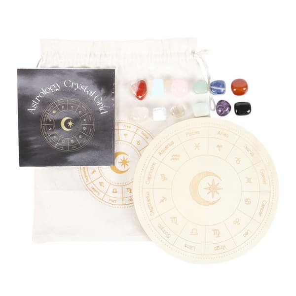 Something Different Astrology Wheel Crystal Grid Set