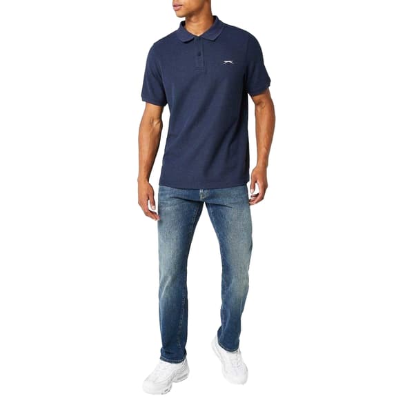 Slazenger Herr Broderad Logotyp Pikétröja