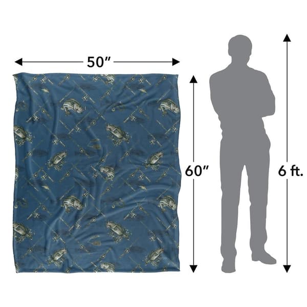 JQ Licensing 2 Silky Patterned Fishing Supersoft -peitto