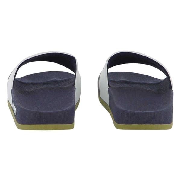 Boss Mens Stripe Leather Slides