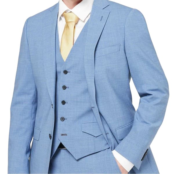 Without Prejudice Mens Wool Blend Slim Waistcoat
