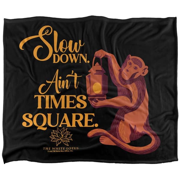 The White Lotus Slow Down Blanket