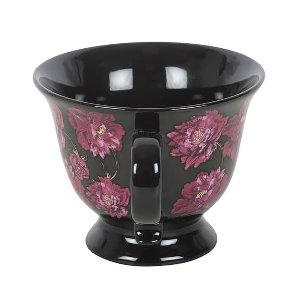 Something Different Dark Romance Floral 320ml Tea Cup