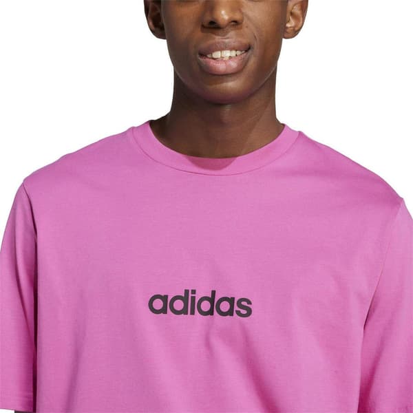 Adidas bomulls-T-shirt med logotyp för män