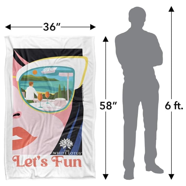 The White Lotus Lets Fun Soft Touch Blanket