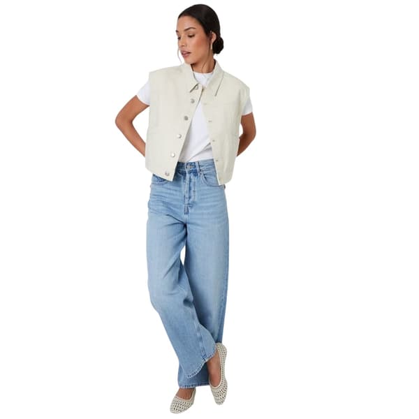 Threadbare Dam/Kvinnor Lucky Ärmlös Jeansjacka