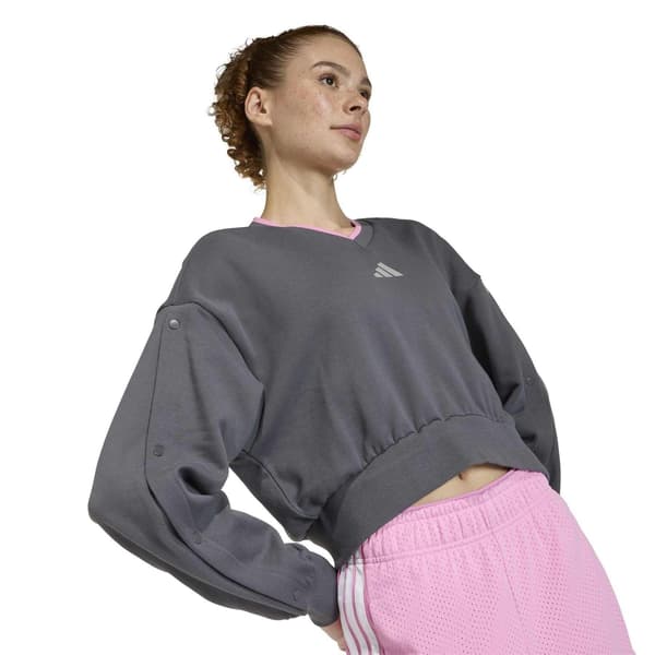 Adidas Dam/Dam Drop Shoulder Crop Sweatshirt