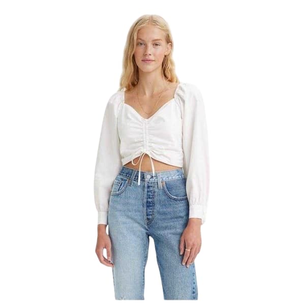 Levis Womens/Ladies Devin Ruched Blouse