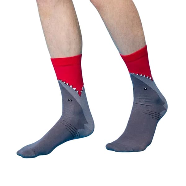 Hajen Unisex Vuxen Bite Crew Strumpor