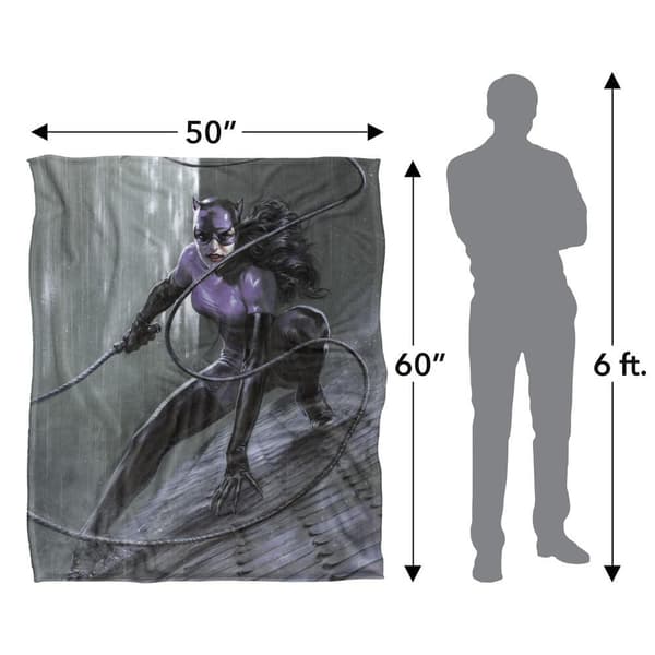 Batman Catwoman Rooftop Blanket