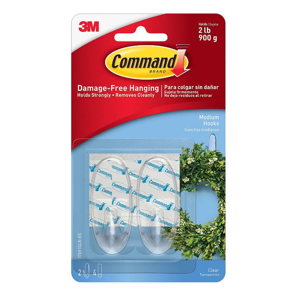 Command Transparenta Krokar (2-pack)