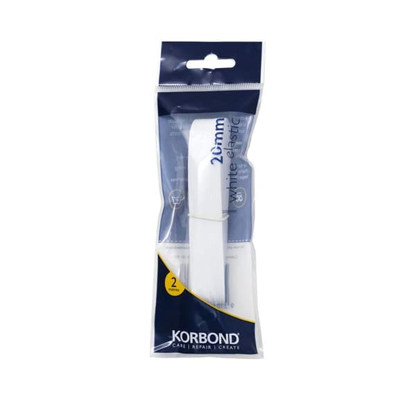 Korbond Resår Vit 20mm x 2m
