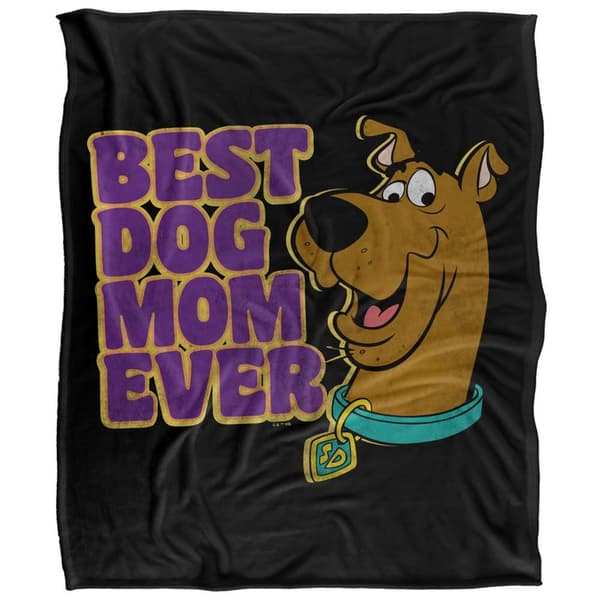 Scooby Doo Best Dog Mom Ever Soft Touch Blanket