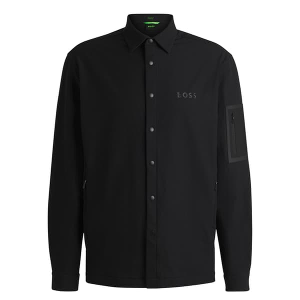 Boss Mens B Lite Snap Long-Sleeved Overshirt